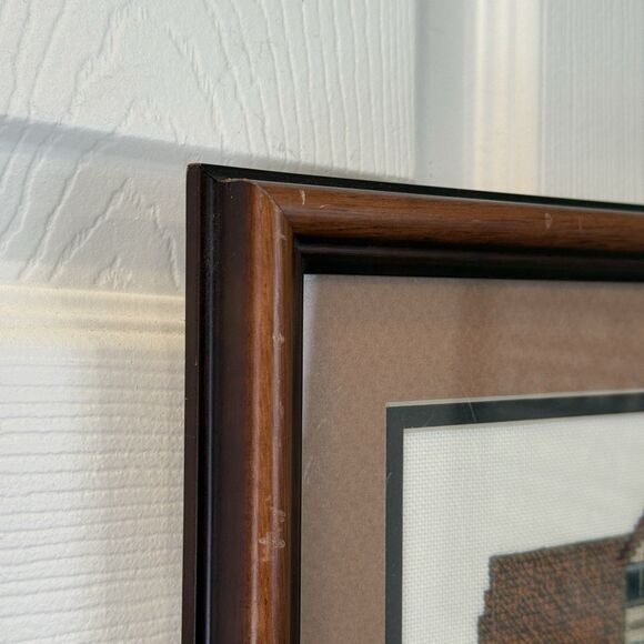 Shakespeares Birthplace Cross Stitch Framed Stratford-upon-Avon English Cottage - Picture 2 of 10